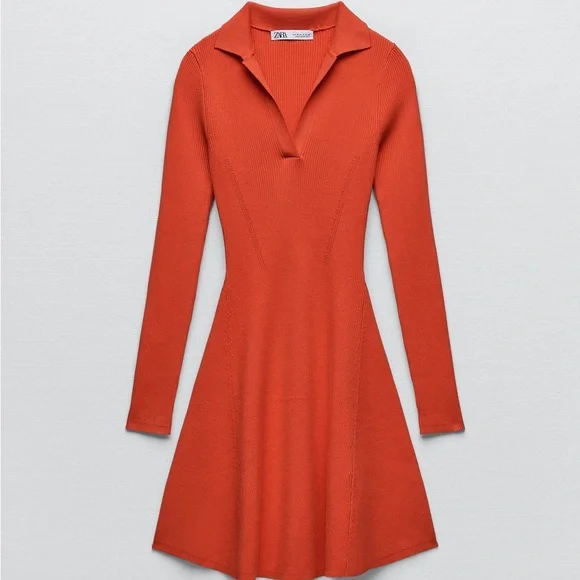 Zara SKATER KNIT DRESS - Picture 5 of 9